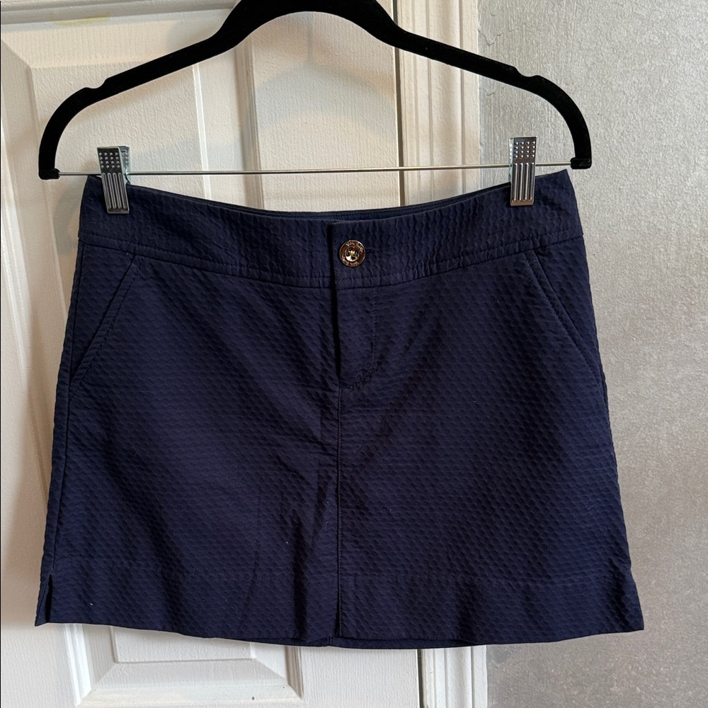 Lilly Pulitzer Navy Mini Skirt